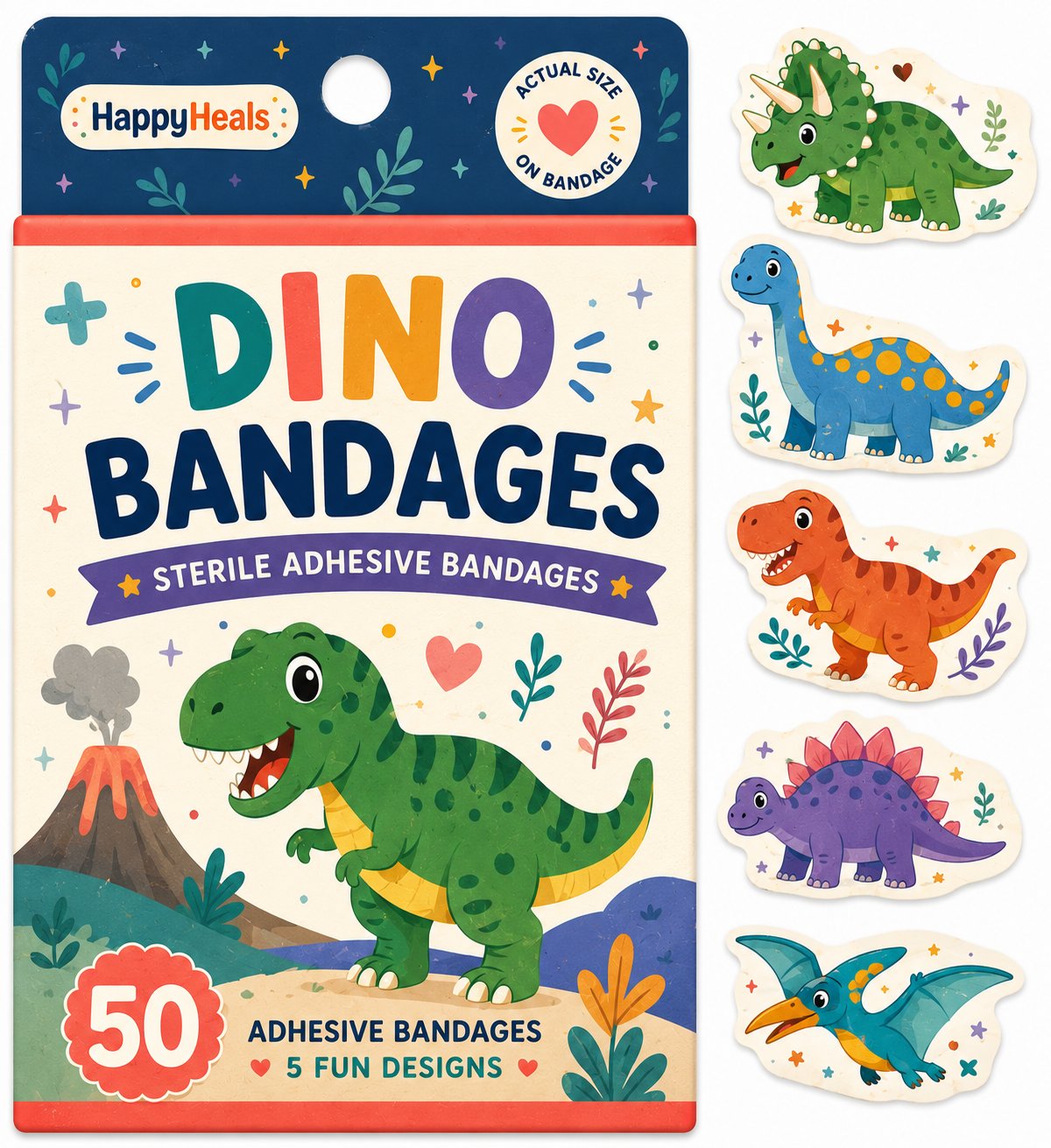 Happy Heals Dino Bandages — featured product